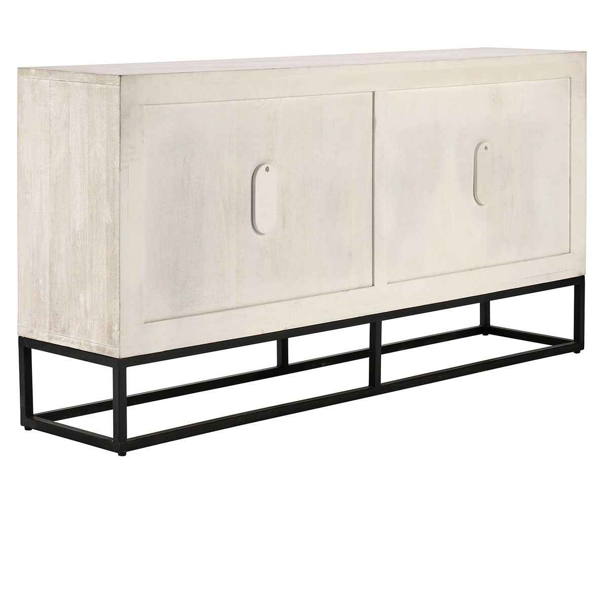 Flint Coastal White 4 Door Cabinet by Classic Home at Eve Furniture