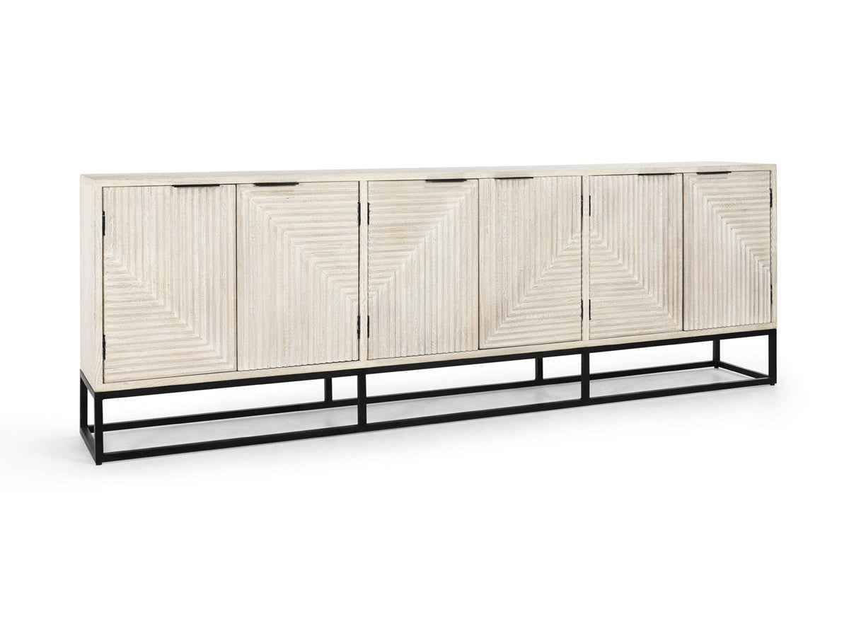 Flint Whitewash Sideboard by Classic Home at Eve Furniture
