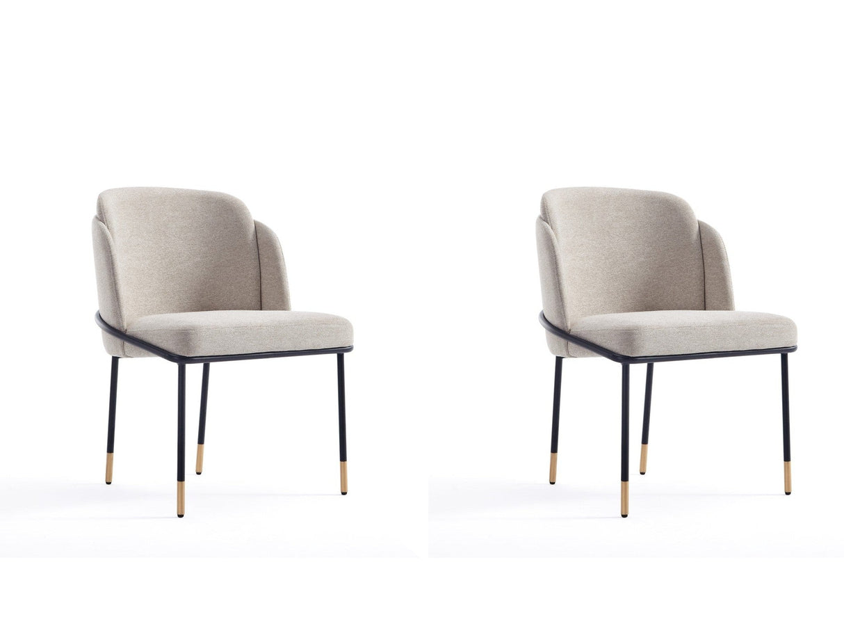 Flor Dining Chair (set of 2) in Wheat by Manhattan Comfort at Eve Furniture