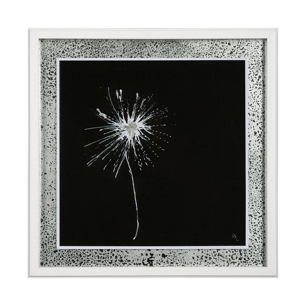Flora II by Mercana Studio a Hand Embellished Textured Framed Art Print Matted under Glass by Mercana at Eve Furniture