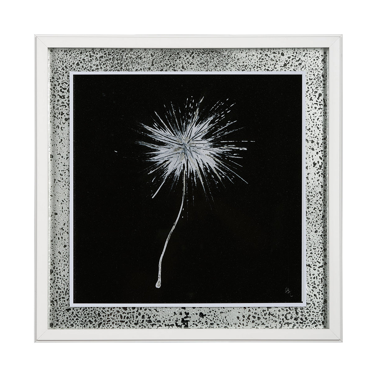 Flora III by Mercana Studio a Hand Embellished Textured Framed Art Print Matted under Glass by Mercana at Eve Furniture
