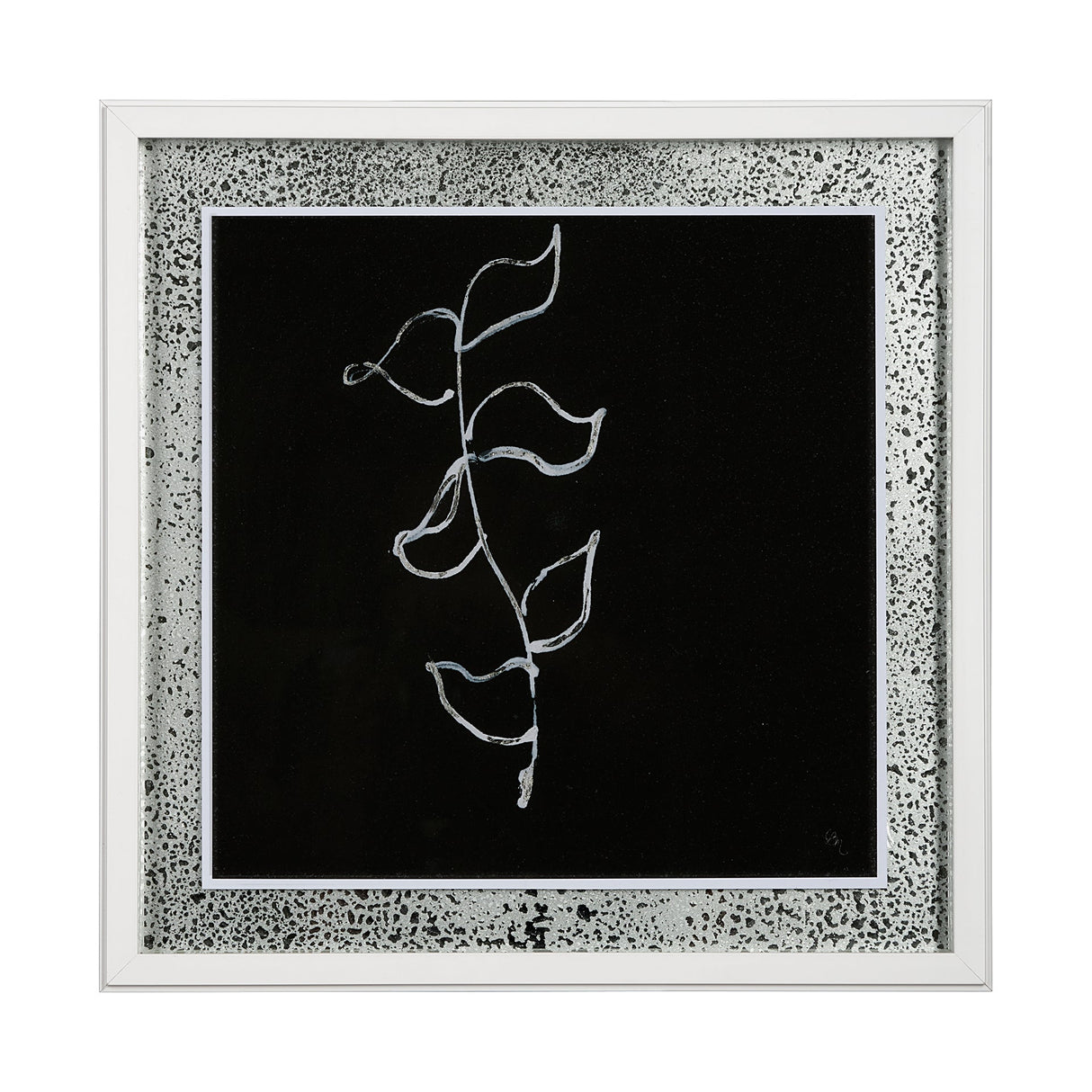 Flora VI by Mercana Studio a Hand Embellished Textured Framed Art Print Matted under Glass by Mercana at Eve Furniture