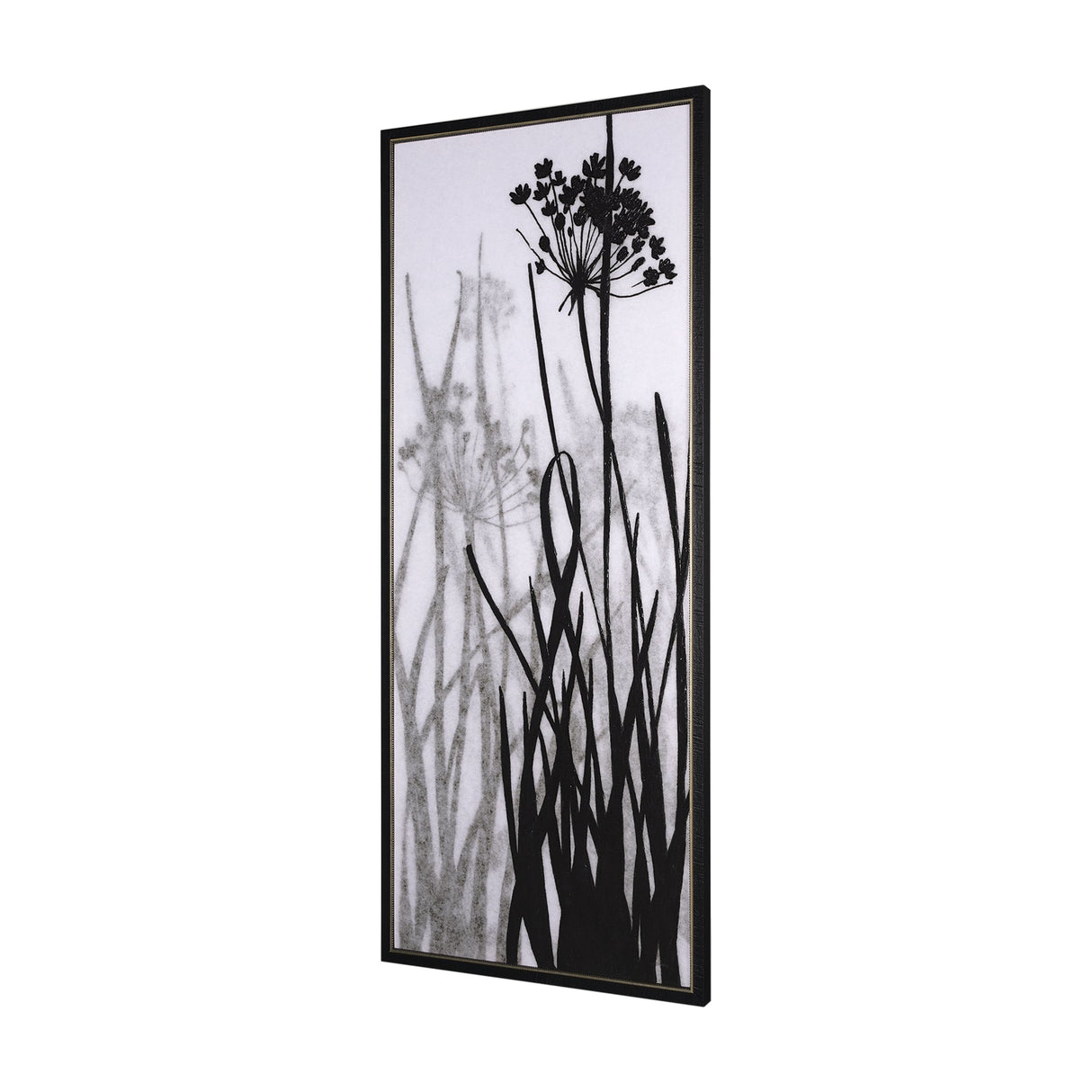 Floral Silhouette I by Mercana Studio a Hand Embellished Textured Framed Canvas by Mercana at Eve Furniture