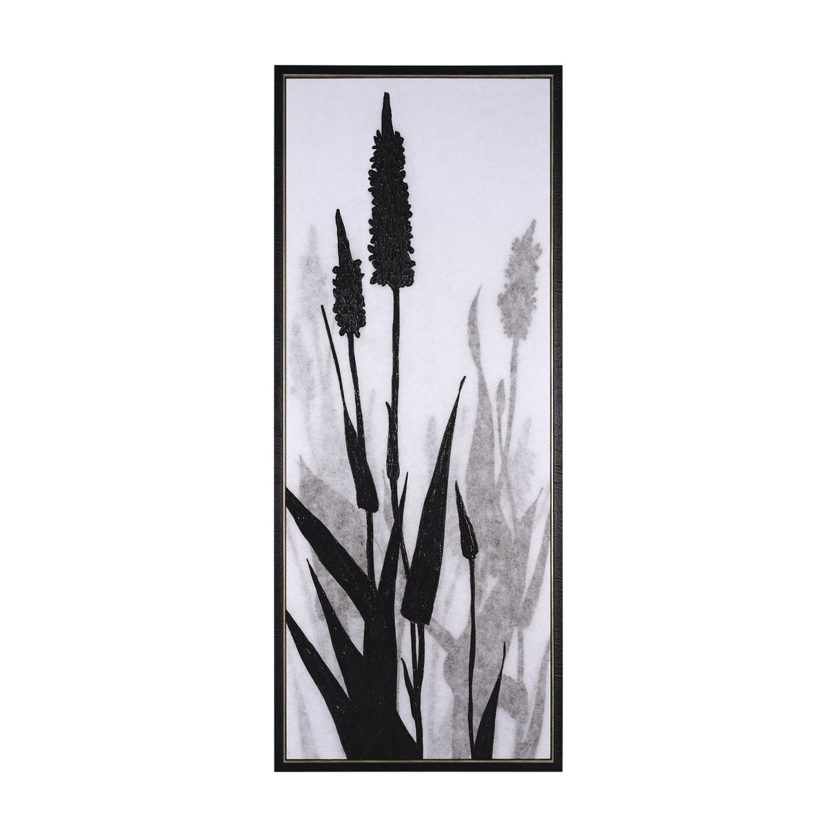 Floral Silhouette II by Mercana Studio a Hand Embellished Textured Framed Canvas by Mercana at Eve Furniture