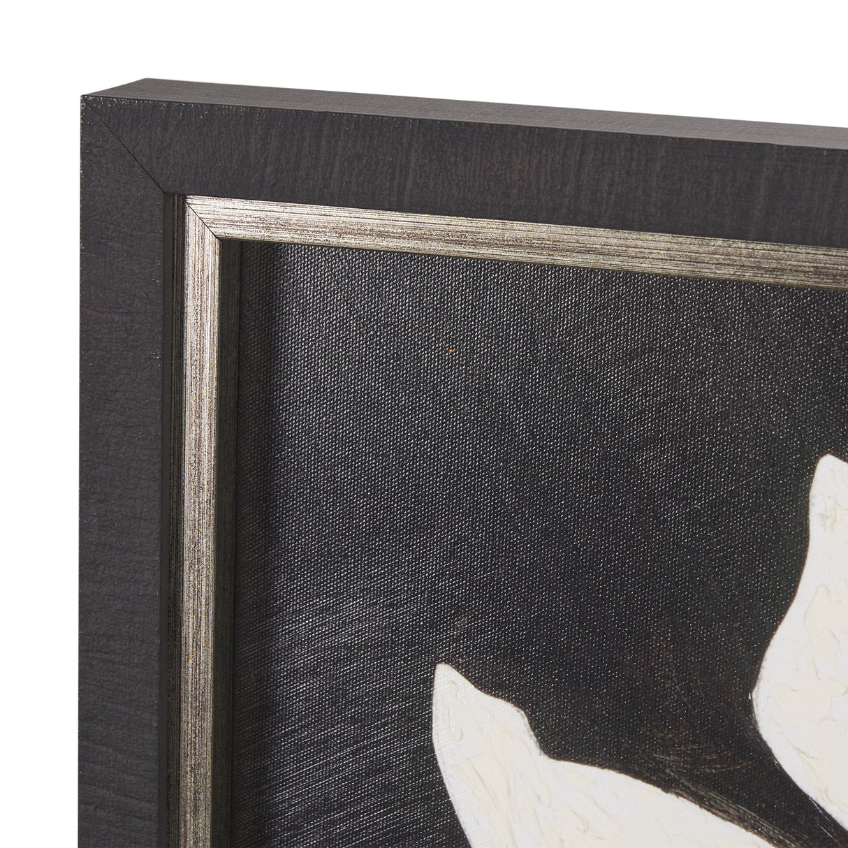 Floral Silhouettes I by Liz Jardine a Hand Embelished Textured Framed Art Print by Mercana at Eve Furniture