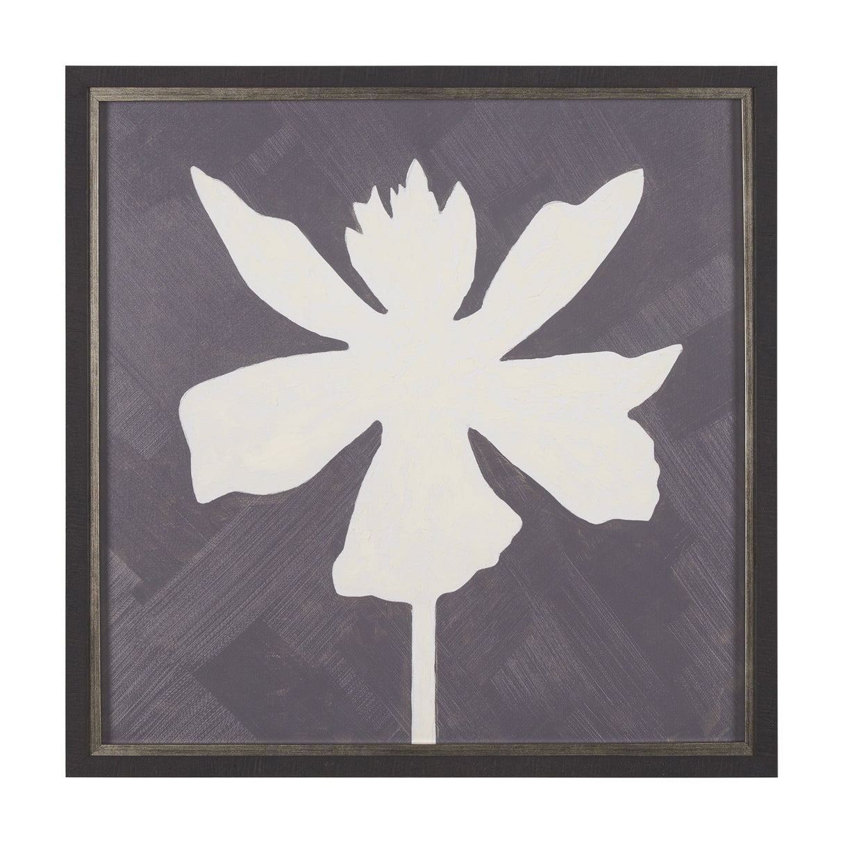 Floral Silhouettes IV by Liz Jardine a Hand Embelished Textured Framed Art Print by Mercana at Eve Furniture