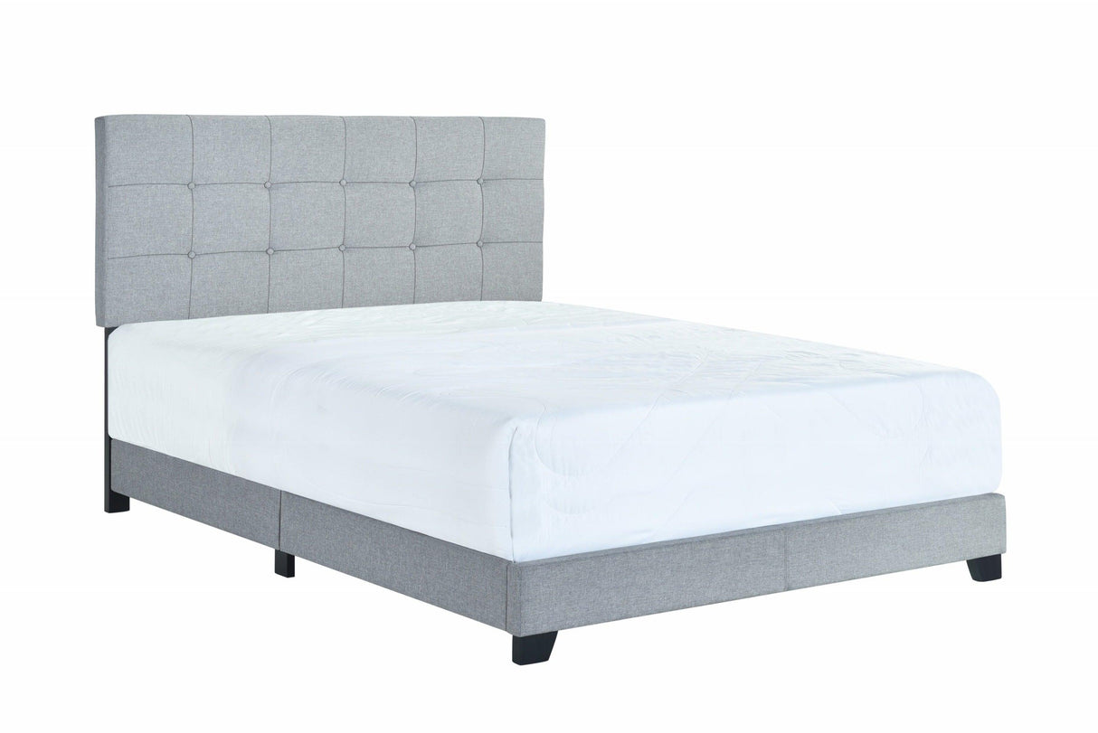 Florence Gray Queen Upholstered Bed by Crown Mark at Eve Furniture
