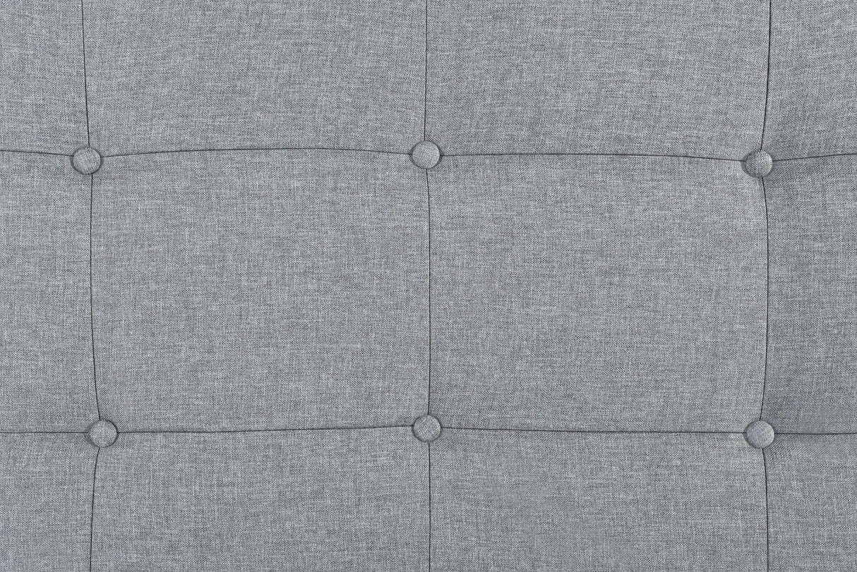 Florence Gray Queen Upholstered Bed by Crown Mark at Eve Furniture