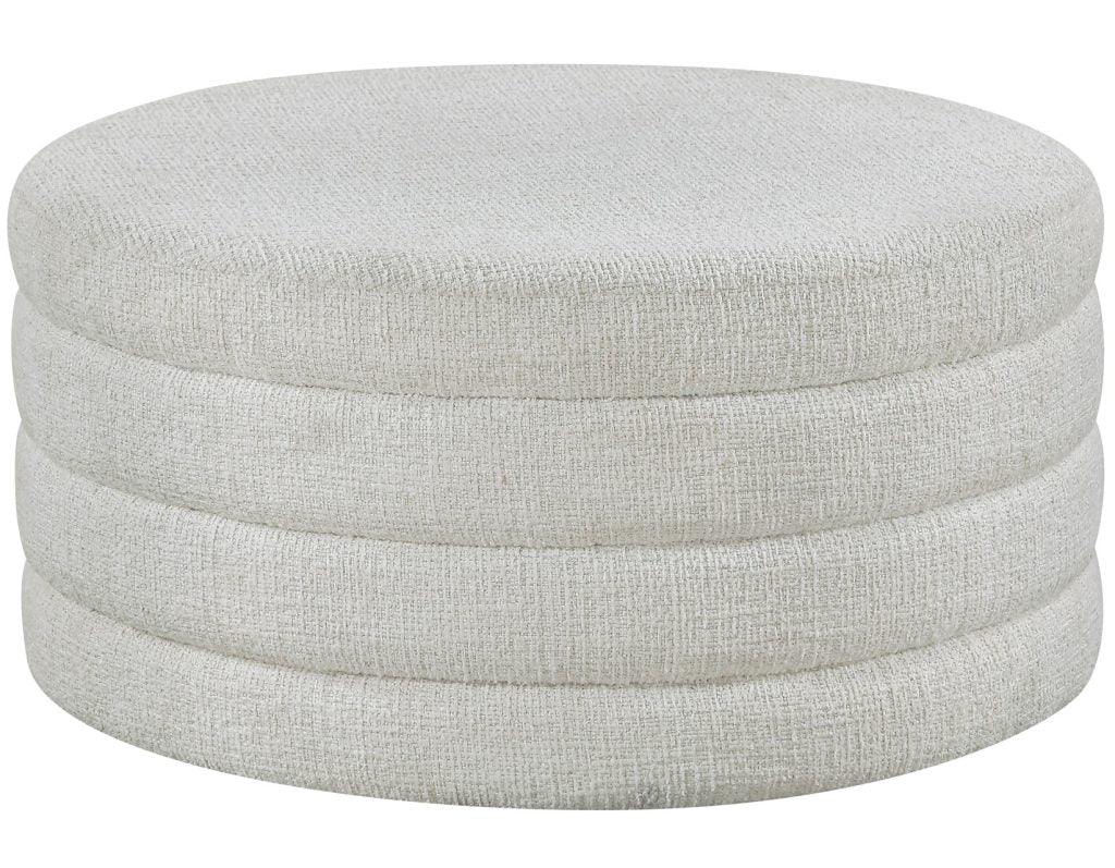 Florence Sand Nesting Cocktail Table with Castered Ottoman by Steve Silver at Eve Furniture