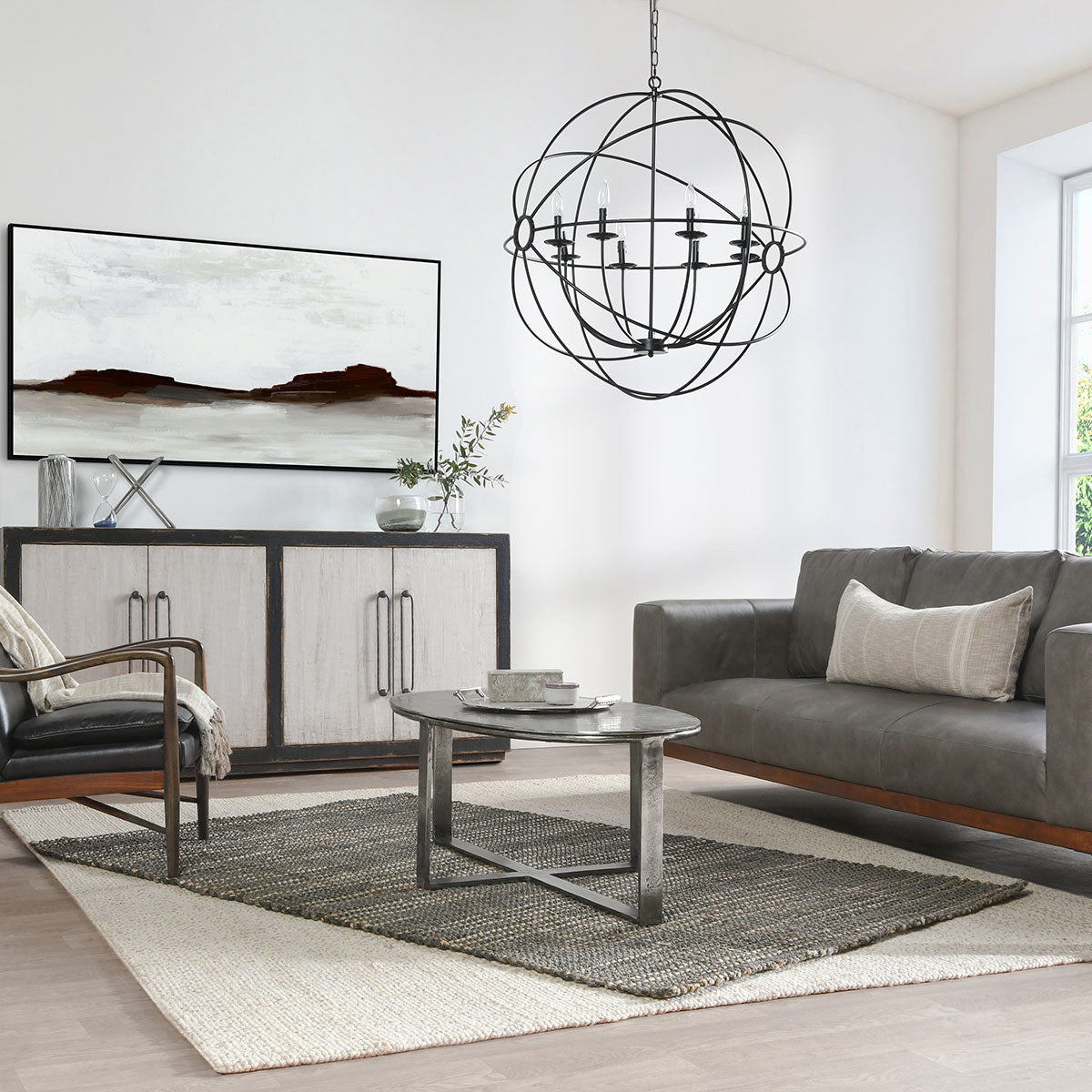 Flores Coffee Table - Nickle by Classic Home at Eve Furniture