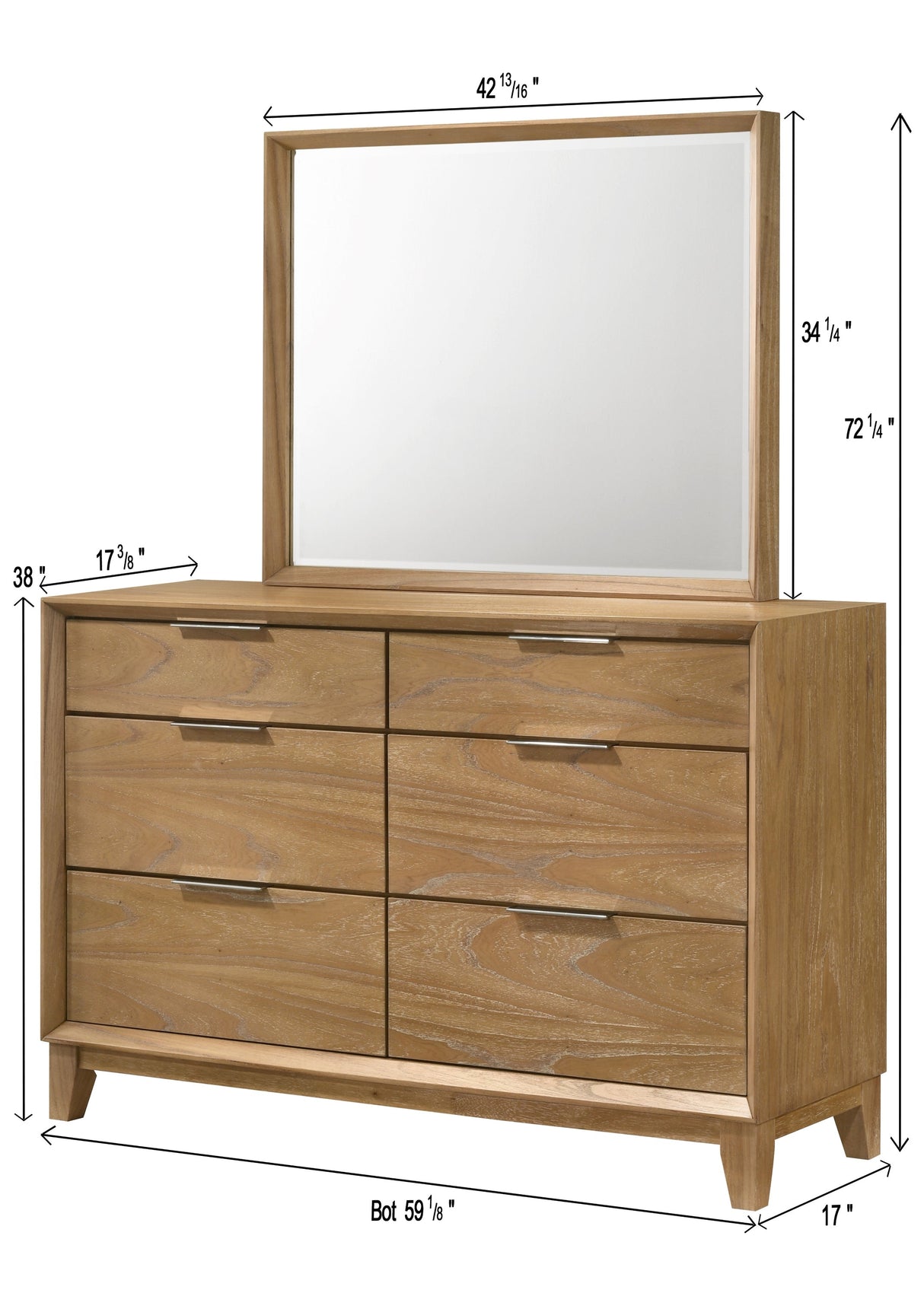 Florian Natural Upholstered Storage Platform Bedroom Set by Crown Mark at Eve Furniture