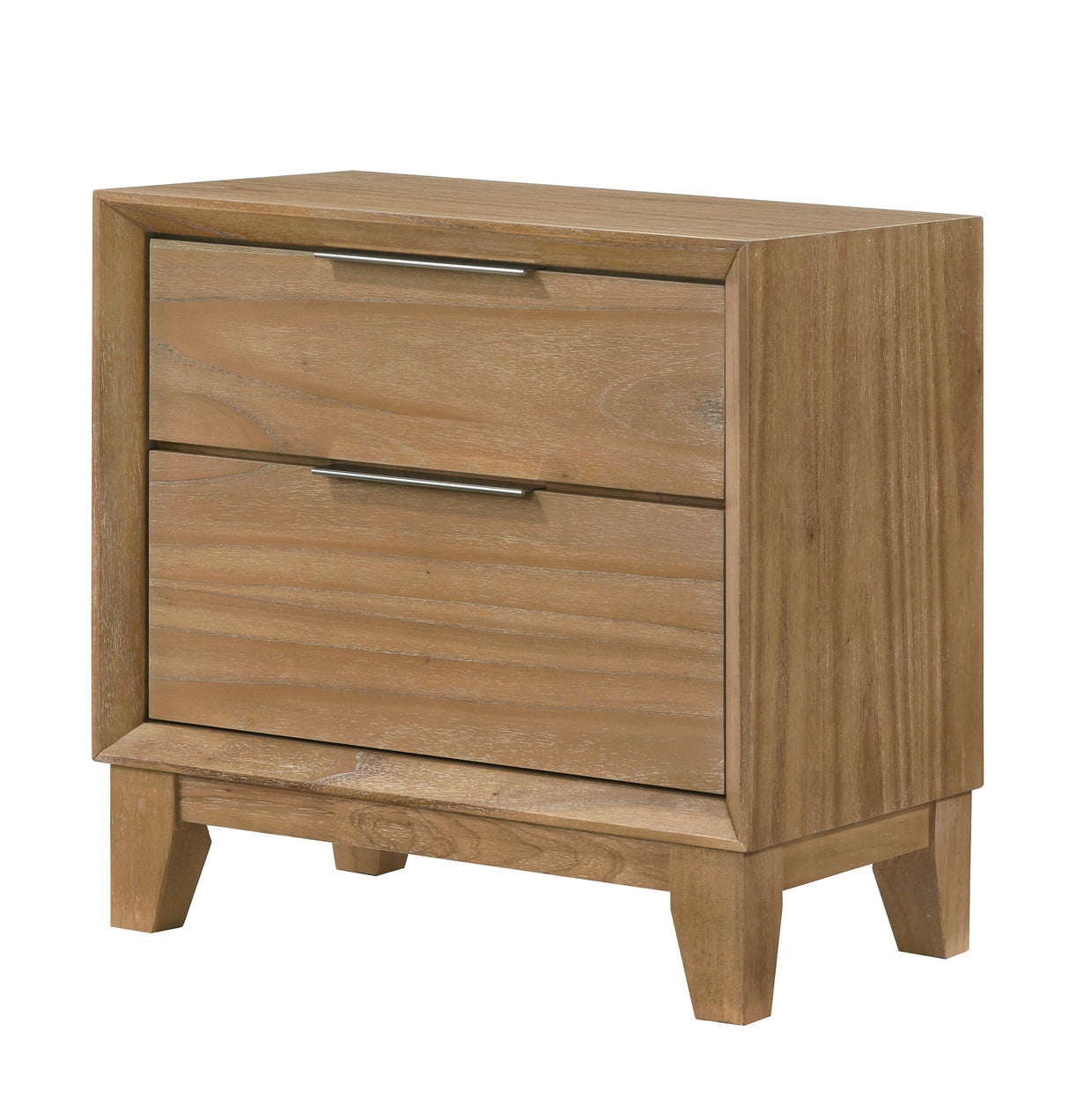 Florian Natural Upholstered Storage Platform Bedroom Set by Crown Mark at Eve Furniture
