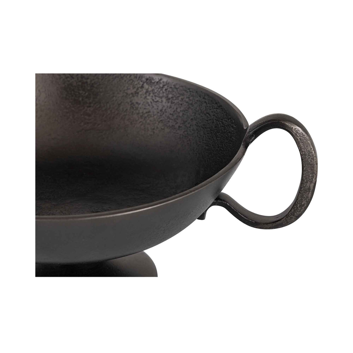 Floris Black Cast Aluminum Decorative Bowl