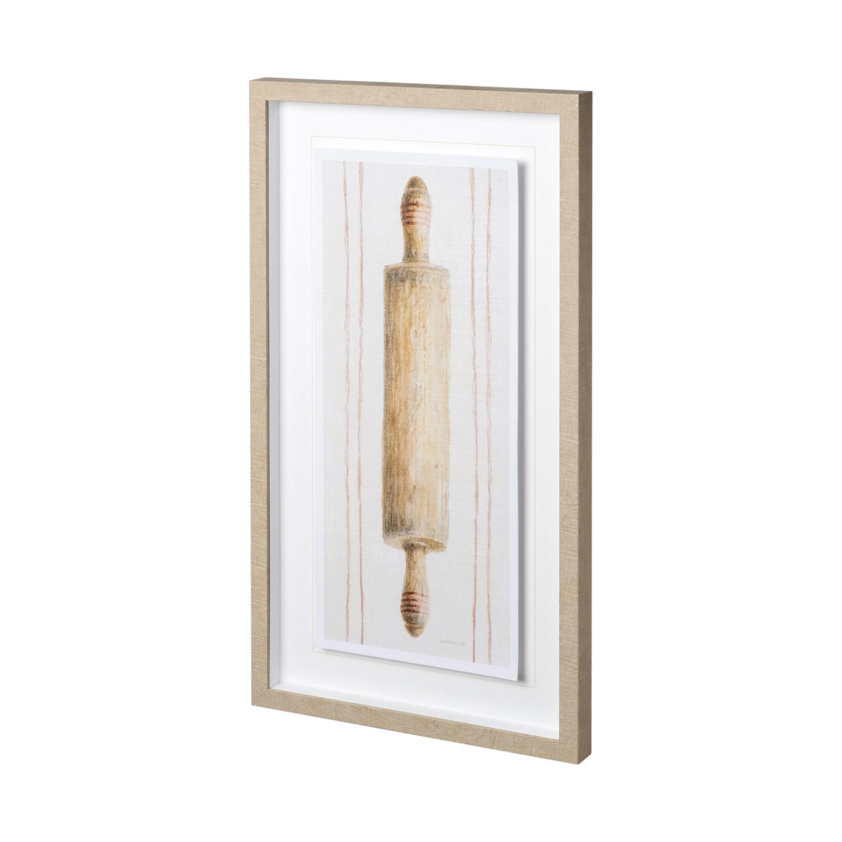 Floursack Kitchen I by Mercana Studio Hand Embellished Textured Framed Art Print Matted under Glass by Mercana at Eve Furniture