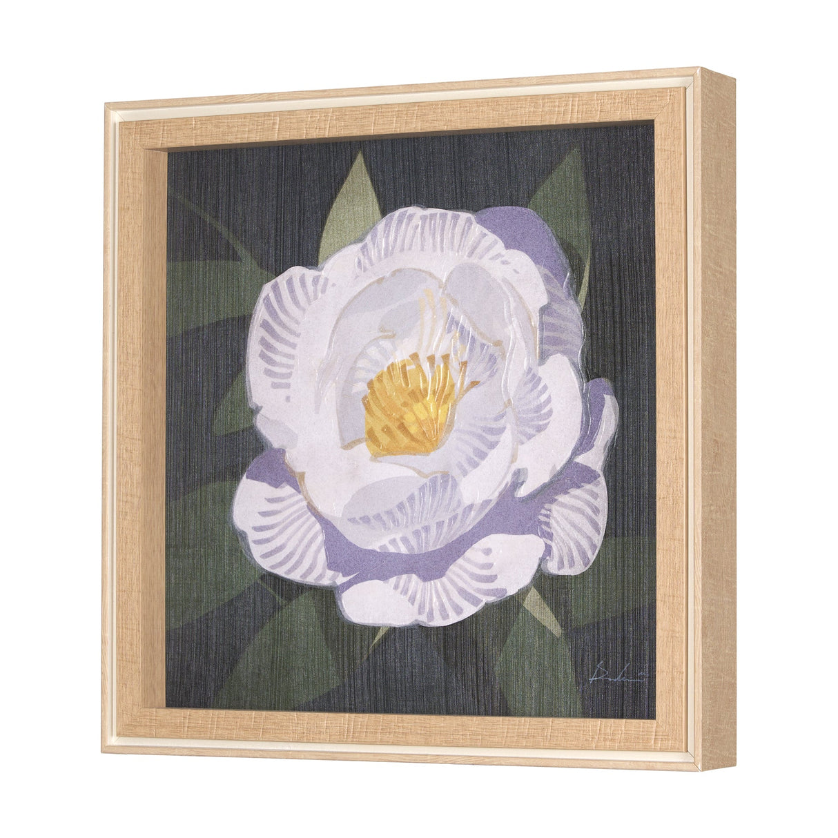 Flower Portrait V (PEONY) by Mercana Studio a Hand Embellished Textured Framed Art Print by Mercana at Eve Furniture