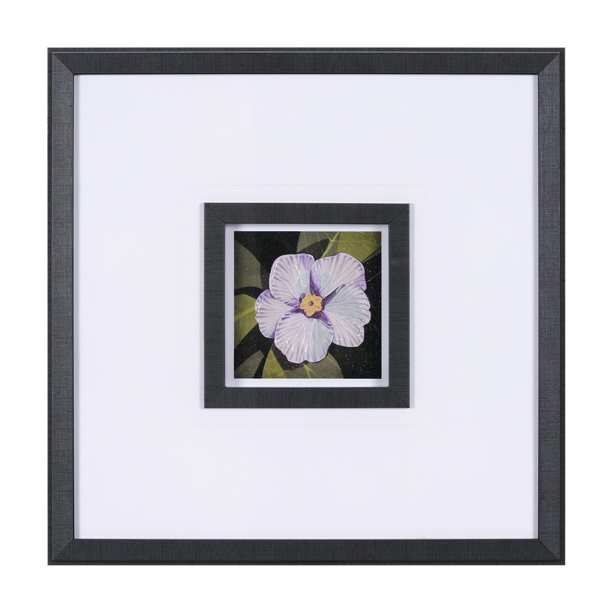 Flower Portrait VII by Mercana Studio Hand Embellished Textured Framed Art Print Matted under Glass by Mercana at Eve Furniture