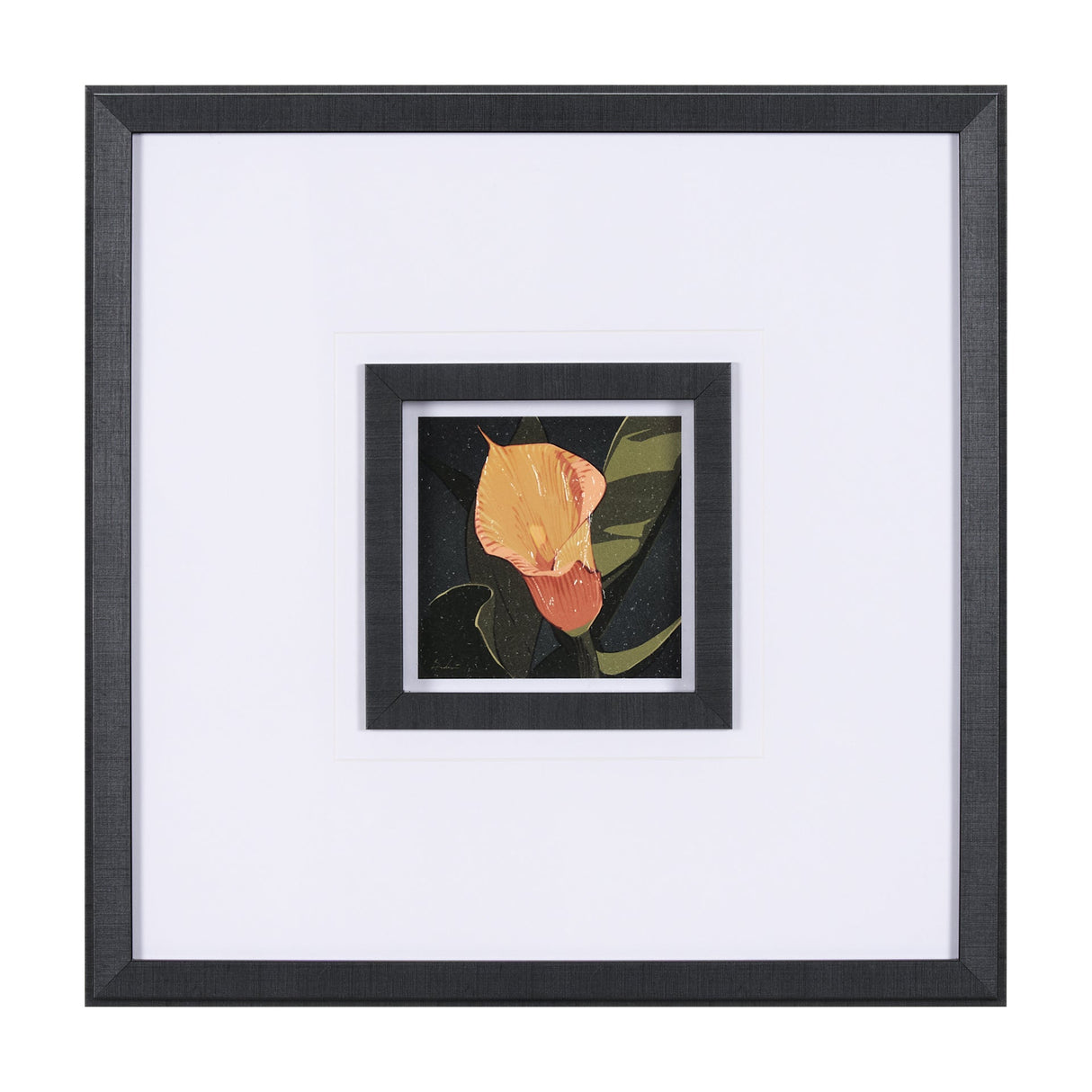 Flower Portrait VIII by Mercana Studio Hand Embellished Textured Framed Art Print Matted under Glass by Mercana at Eve Furniture
