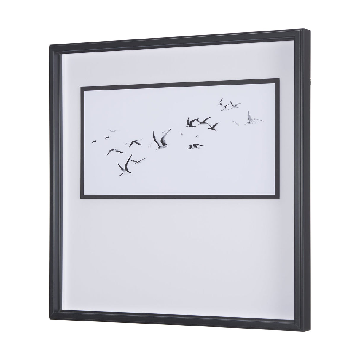 Fly Away by Mercana Studio a Hand Embellished Textured Framed Art Print Matted under Glass by Mercana at Eve Furniture