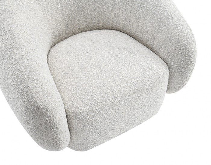 Savino Beige Swivel Chair