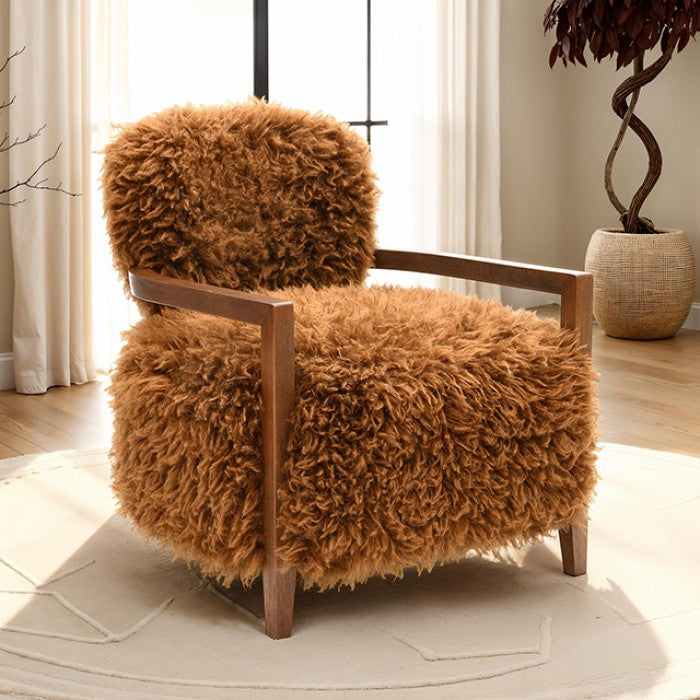 Eramo Caramel Brown Accent Chair