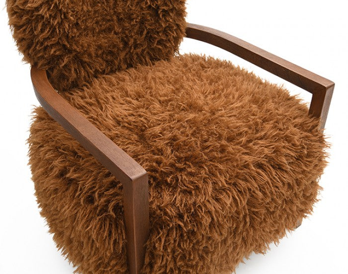 Eramo Caramel Brown Accent Chair