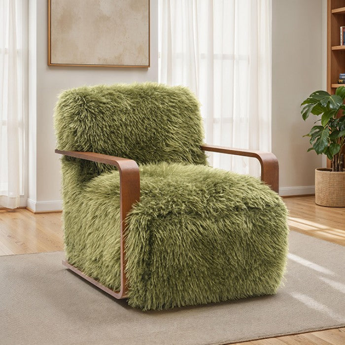 Eramo Contemporary Green Accent Chair
