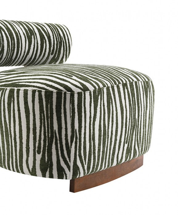 Niobe Green Accent Chair