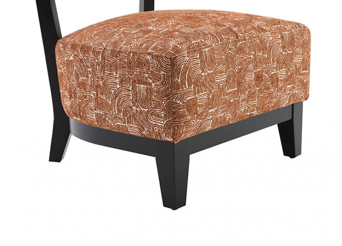 Aveni Rustic Orange Accent Chair