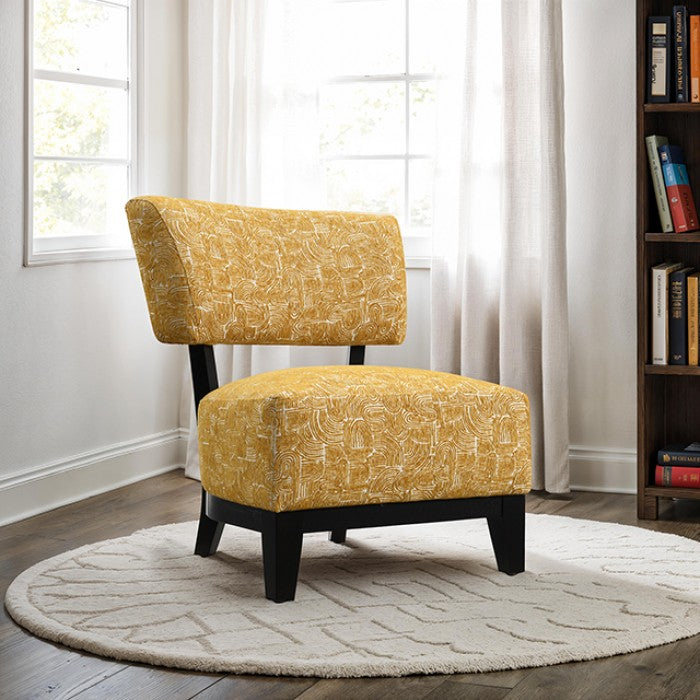 Aveni Yellow Accent Chair