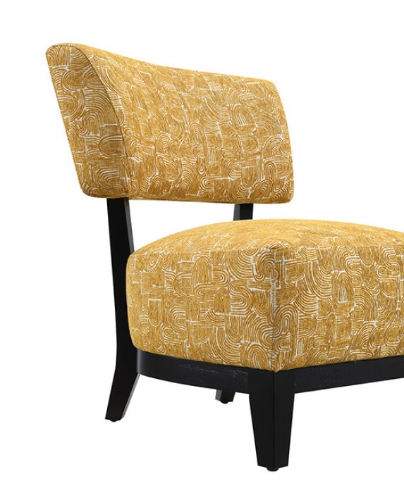 Aveni Yellow Accent Chair