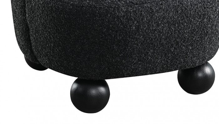 Karey Caviar Black Accent Chair