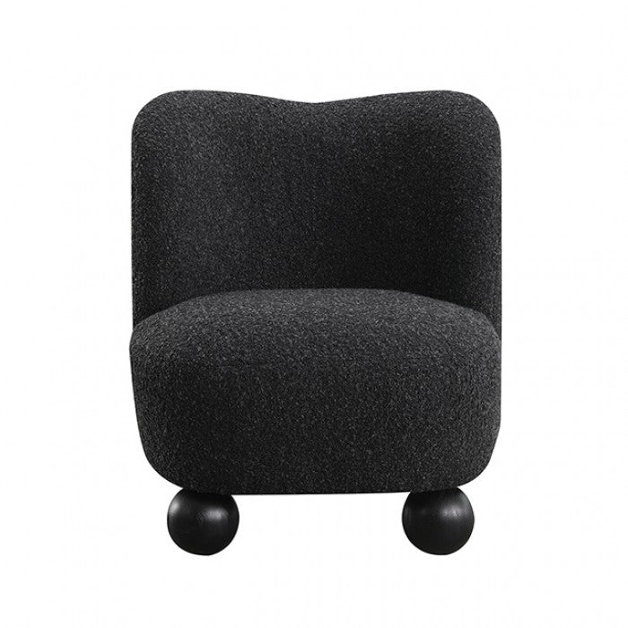 Karey Caviar Black Accent Chair