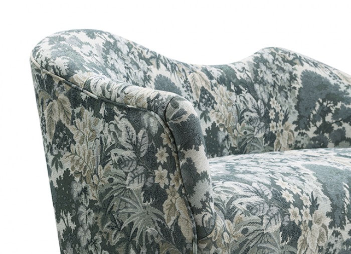 Seaton Topiary Green Settee