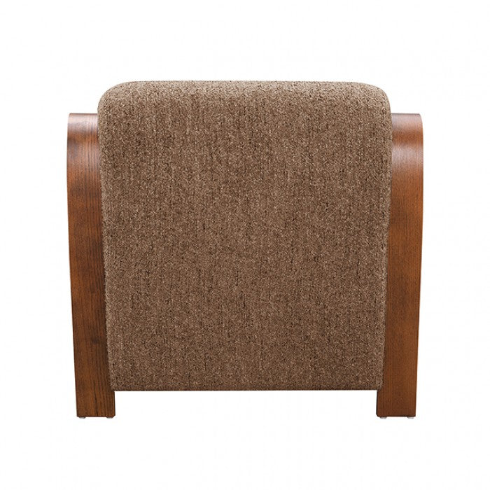 Niari Caramel Brown / Walnut Accent Chair