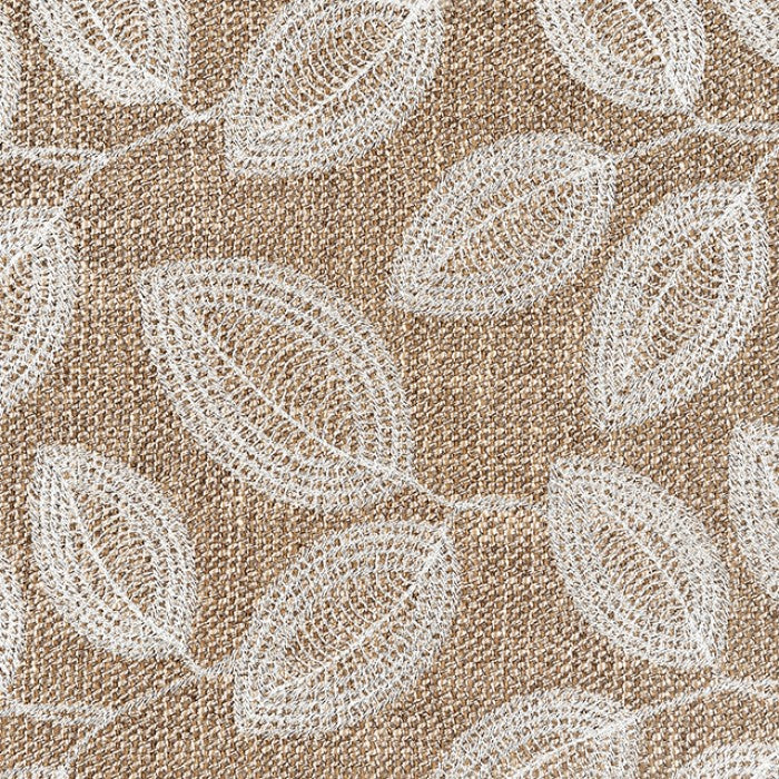 Ivey Botanical Warm Mocha/Egret White Accent Chair