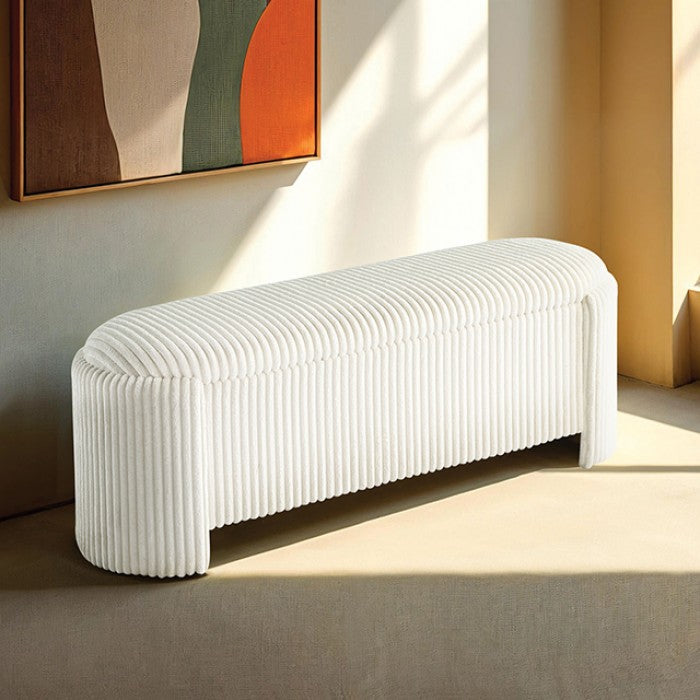 Grainne White Storage Bench
