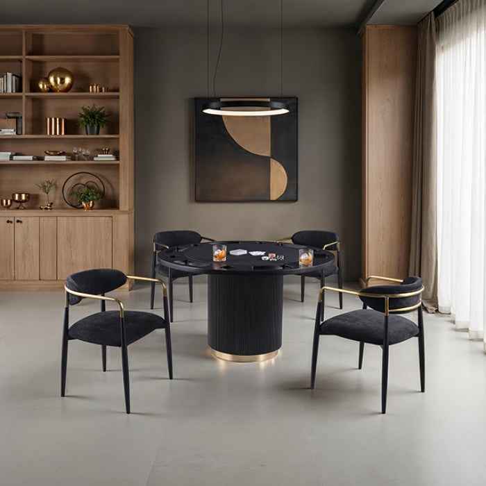 Frascone Black 5-Piece Dining Room Set