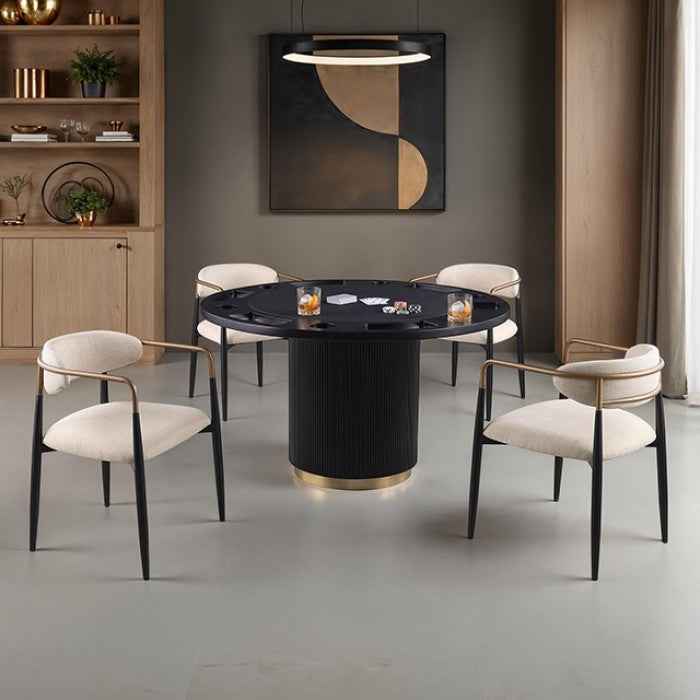 Frascone Black 5-Piece Dining Room Set