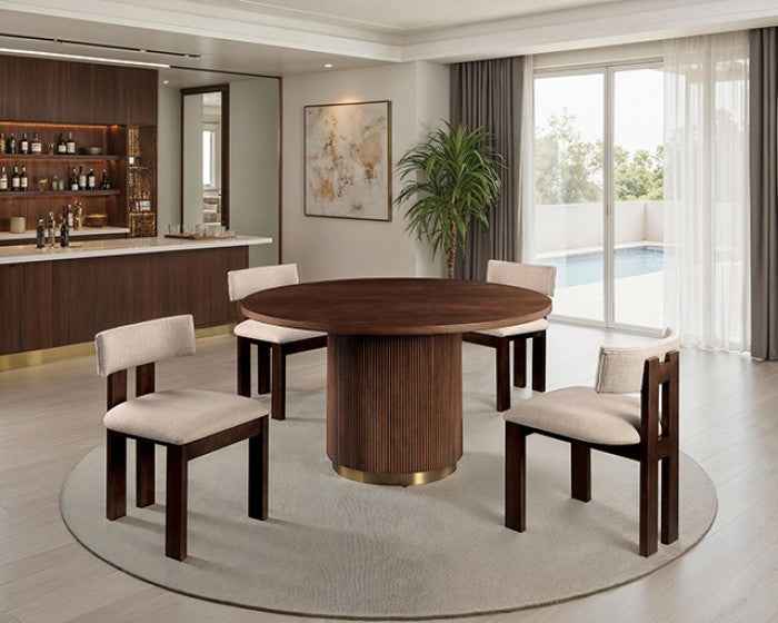 Frascone Brown 5-Piece Dining Room Set