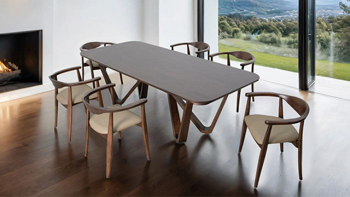 Nordby Rich Walnut 7-Piece Dining Room Set