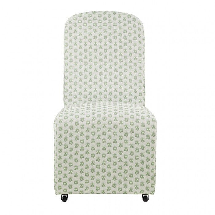 Canterbury Seaside Cabbage Rose Green/White Dining Chair