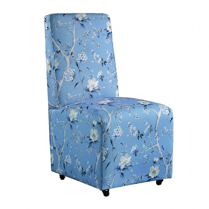 Durham Toile De Jouy Light Blue/White Dining Chair