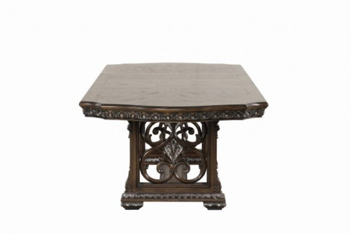 Promenade Dark Brown 7-Piece Dining Room Set by Furniture of America at Eve Furniture