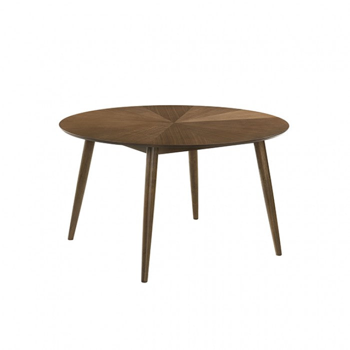 Raissa Walnut 5-Piece Round Dining Table Set by Furniture of America at Eve Furniture