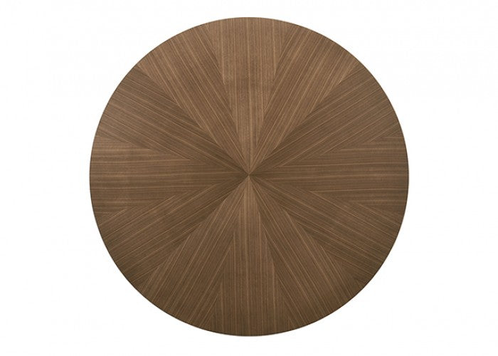 Raissa Walnut 5-Piece Round Dining Table Set by Furniture of America at Eve Furniture