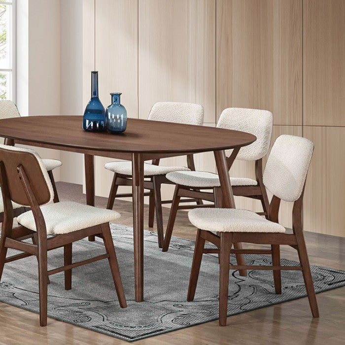 Uzwil Walnut 7-Piece Dining Room Set