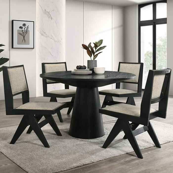 Tottenham Black 5-Piece Dining Room Set