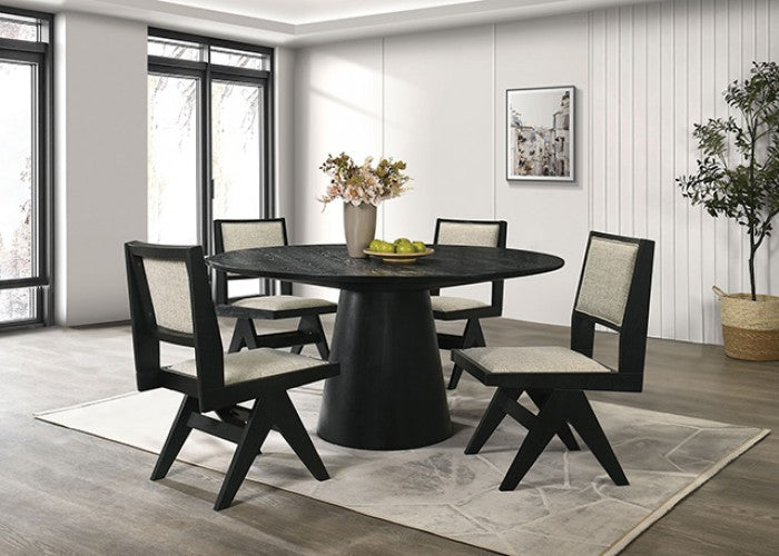 Tottenham Black 5-Piece Dining Room Set