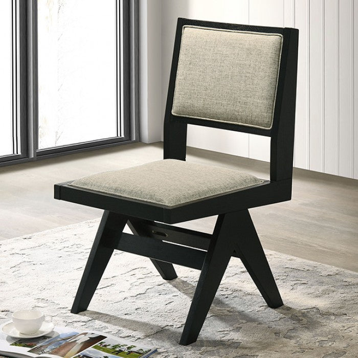 Tottenham Black Side Chair by Furniture of America at Eve Furniture