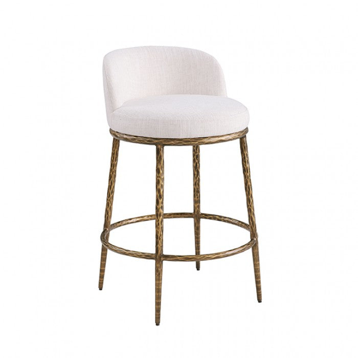 Rilva Matte Gold Counter Height Stool